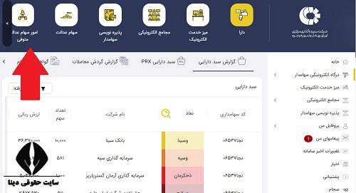 استعلام سهام عدالت متوفیان